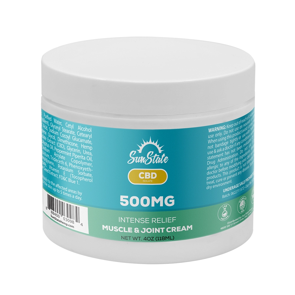 CBD 500MG Relief Muscle and Joint Cream 4oz