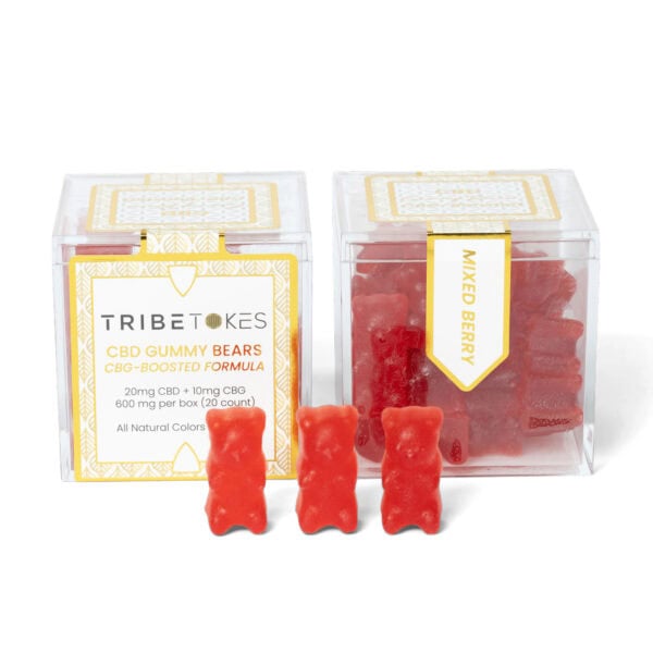 Broad Spectrum CBD Gummy Bears | CBG-Boosted | Mixed Berry, THC Free, Vegan