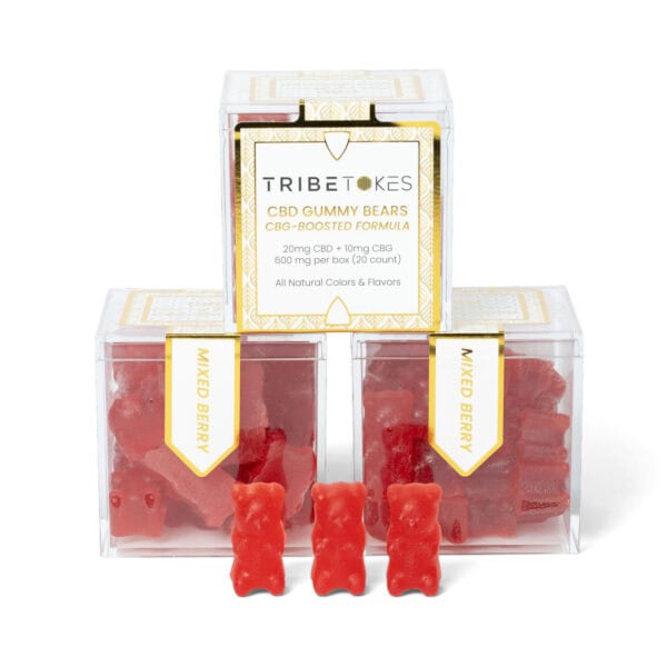 Broad Spectrum CBD Gummy Bears | CBG-Boosted | Mixed Berry, THC Free, Vegan