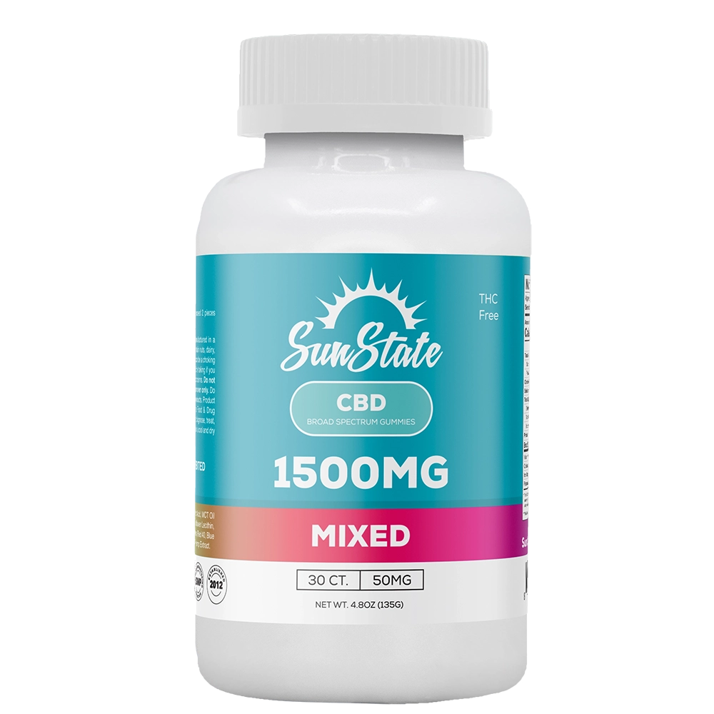 CBD Broad Spectrum Infused 50mg Gummy Mixed 30ct 1500mg