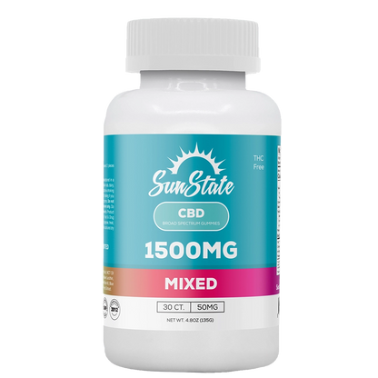 CBD Broad Spectrum Infused 50mg Gummy Mixed 30ct 1500mg